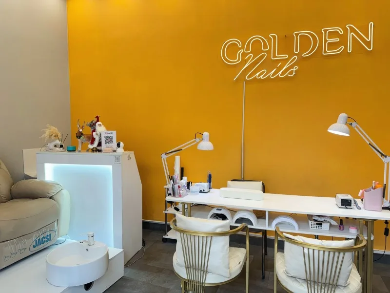 Golden nails
